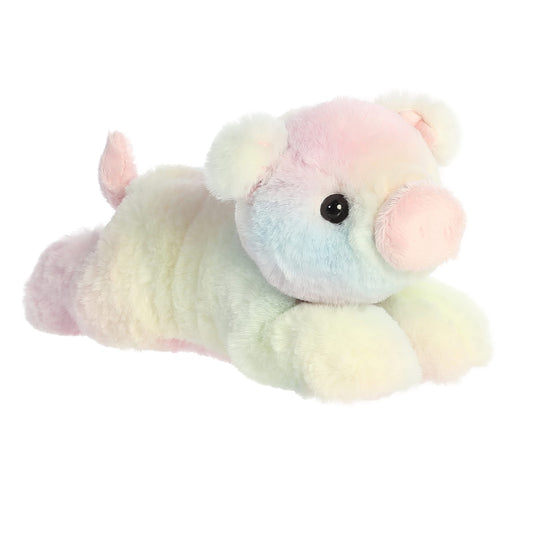 Aurora® Adorable Mini Flopsie™ Piglet Animal de Peluche - Facilidad para Jugar - Compañeros atemporales - Arco Iris, de 8 Pulgadas