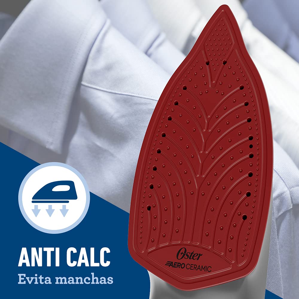 Plancha de Vapor Oster Negra Tecnología Aerocerámica