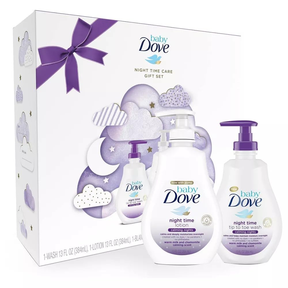 Baby Dove - Juego de regalo de noches calmantes - 3 piezas