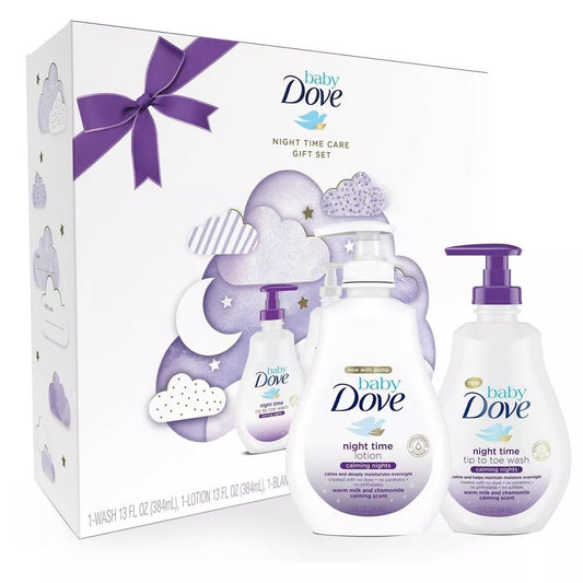 Baby Dove - Juego de regalo de noches calmantes - 3 piezas