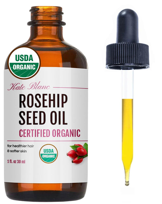 Kate Blanc Cosmetics Rosehip Seed Oil 30 ml - Hidratación - - Piel Radiante - Tono Uniforme - Hecho en USA