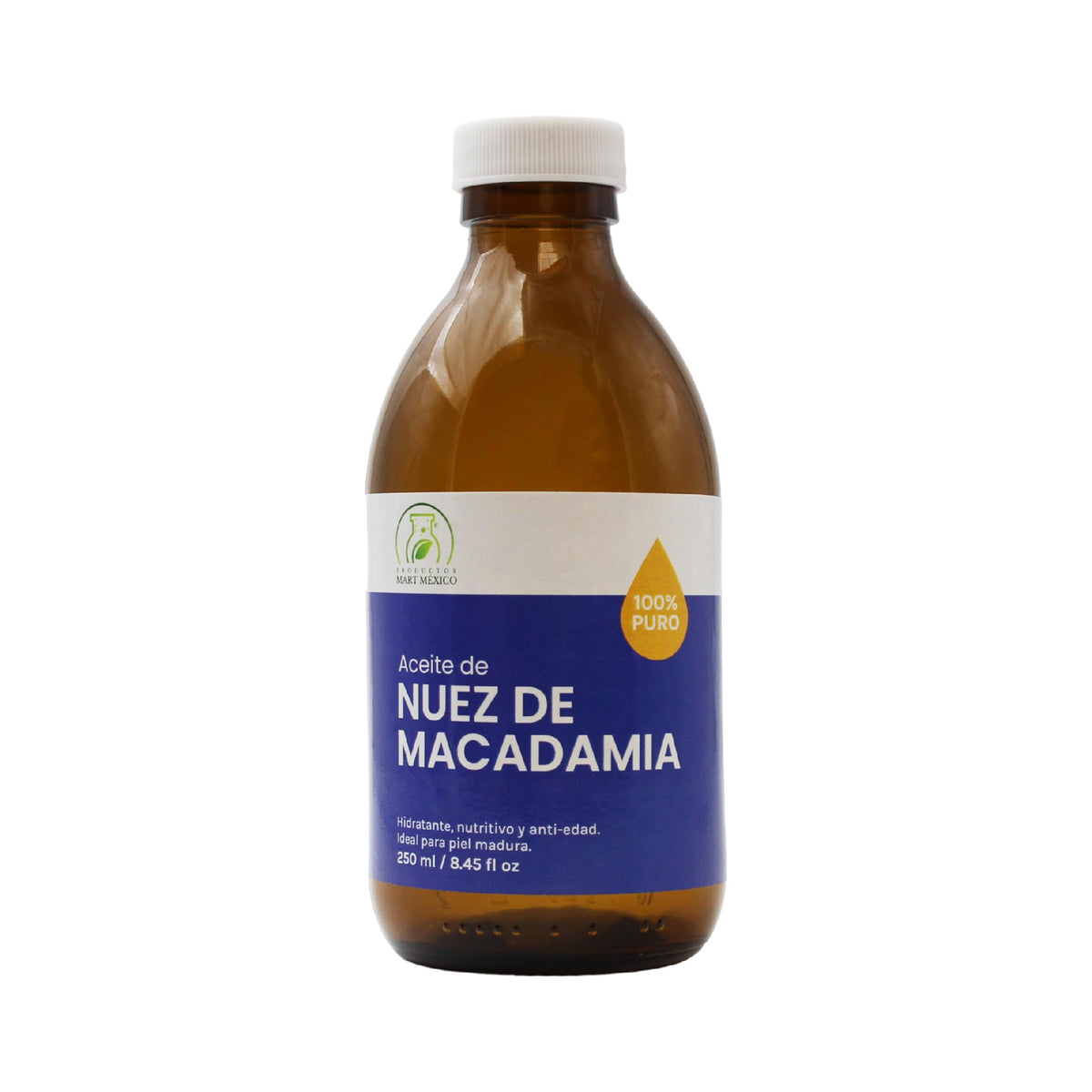 Aceite Cosmético de Macadamia Premium 250ml Productos Mart Mexico