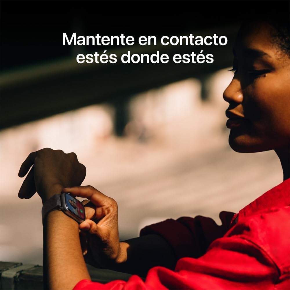 Reloj Inteligente Apple Watch Series 11 Titanio Pizarra Correa Deportiva Negra Reacondicionado