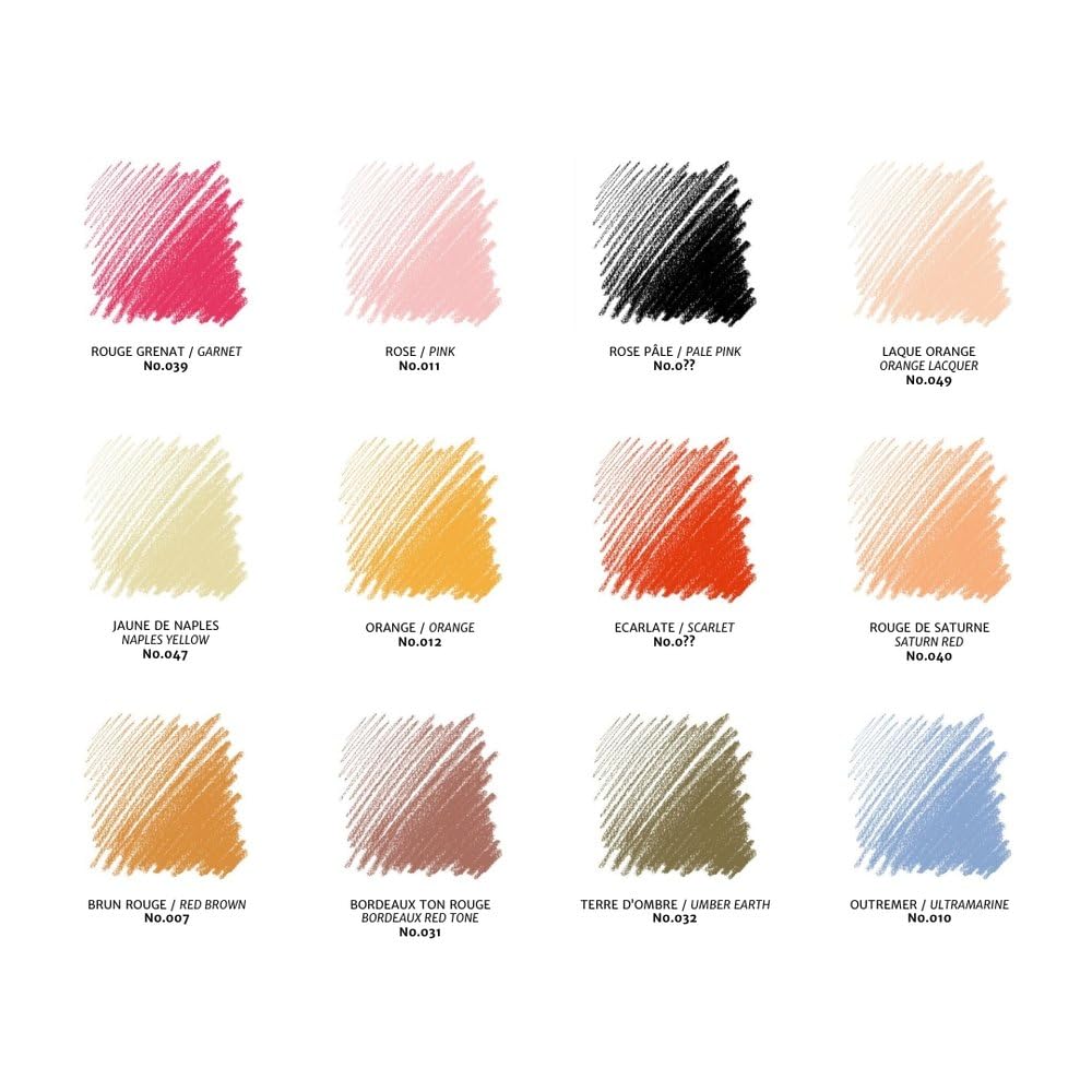 Conté à Paris - Juego de lápices de colores con 12 colores surtidos