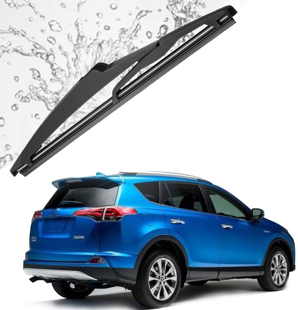 AUTOBOO - Limpiaparabrisas de 26 pulgadas + 16 pulgadas con limpiaparabrisas trasero de 10 pulgadas de repuesto para Toyota Rav4 2013 2014 2015 2016 2017 2018 - Calidad original de fábrica (paquete de