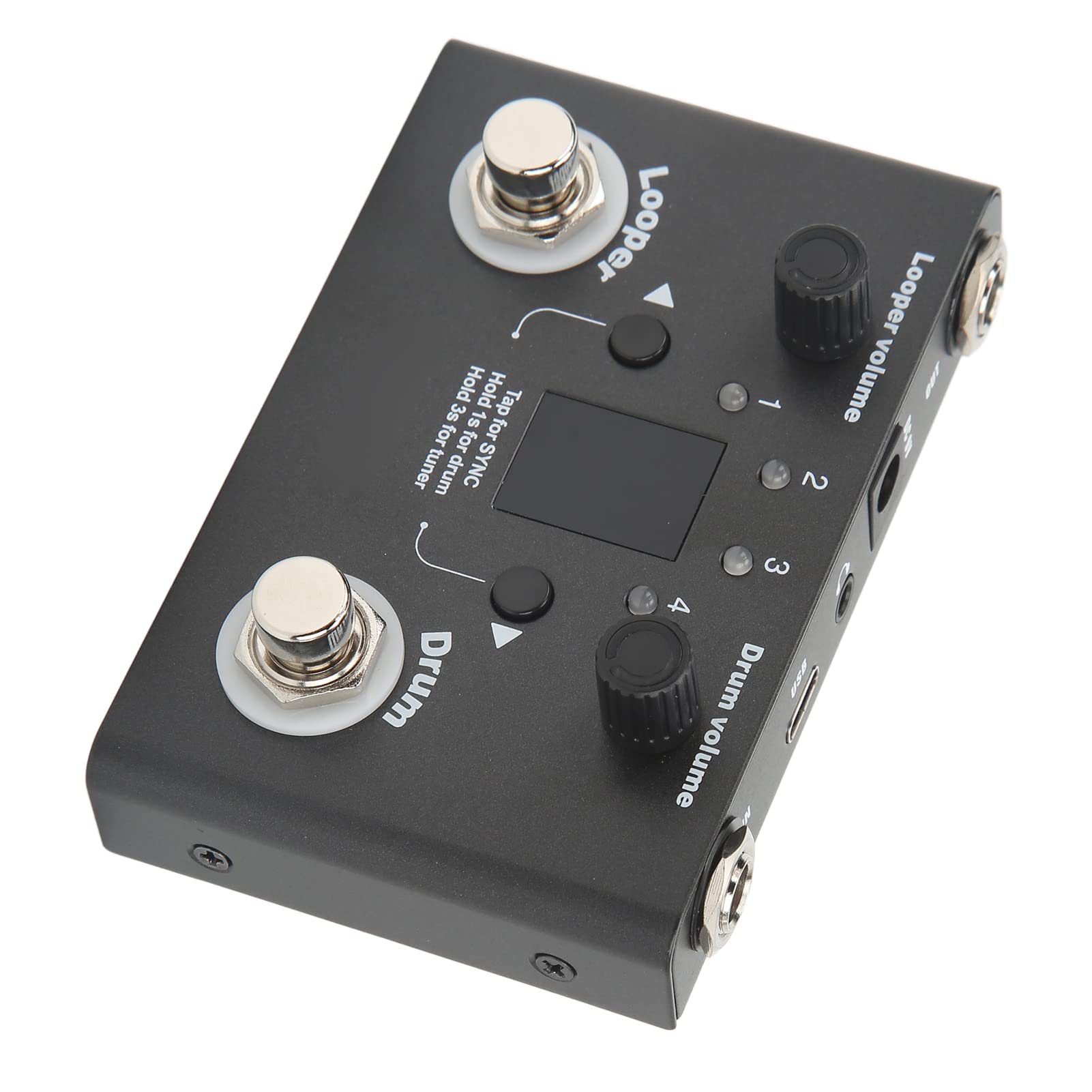 Efecto de bucle, caja de ritmos Looper Pedal Sensible Afinación precisa Metal Alta resistencia para equipos de audio