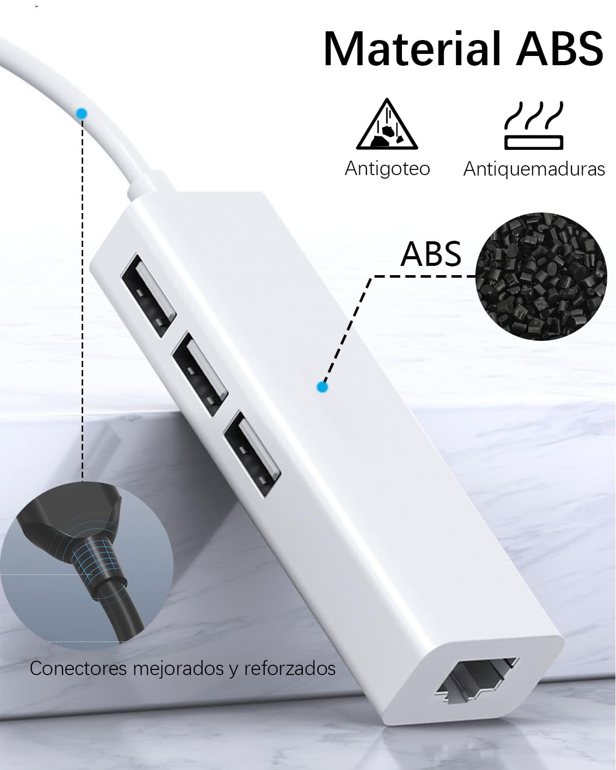 Adaptador Ethernet USB C YRTRGJ Gris 3.0 de 5 Gbps con Thunderbolt 3 y Docking Station para PC y MacBook