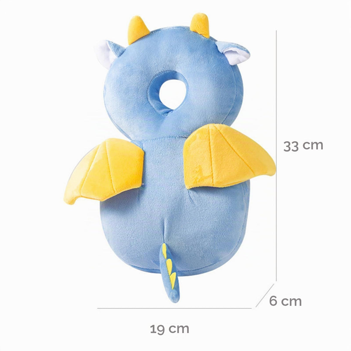 Protector de cabeza de bebé para niño pequeño, ajustable, protector de cabeza de bebé, almohadilla de seguridad (ángel)