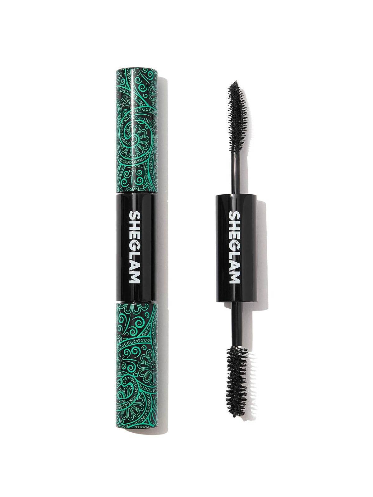 SHEGLAM Máscara de Pestañas 2 en 1 Volumen y Longitud - Rímel a Prueba de Agua de Larga Duración con Doble Cabezal - Maquillaje de Ojos