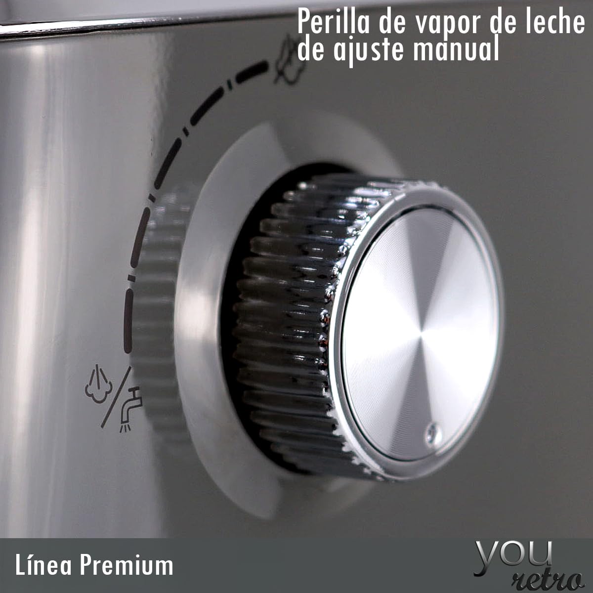 Maquina Cafetera de Espresso y Capuchino 20 Bares, Cafe Molido con Espumador de Leche para Espresso Cappuccino Mocha y Latte Barista en casa 1350w YOU