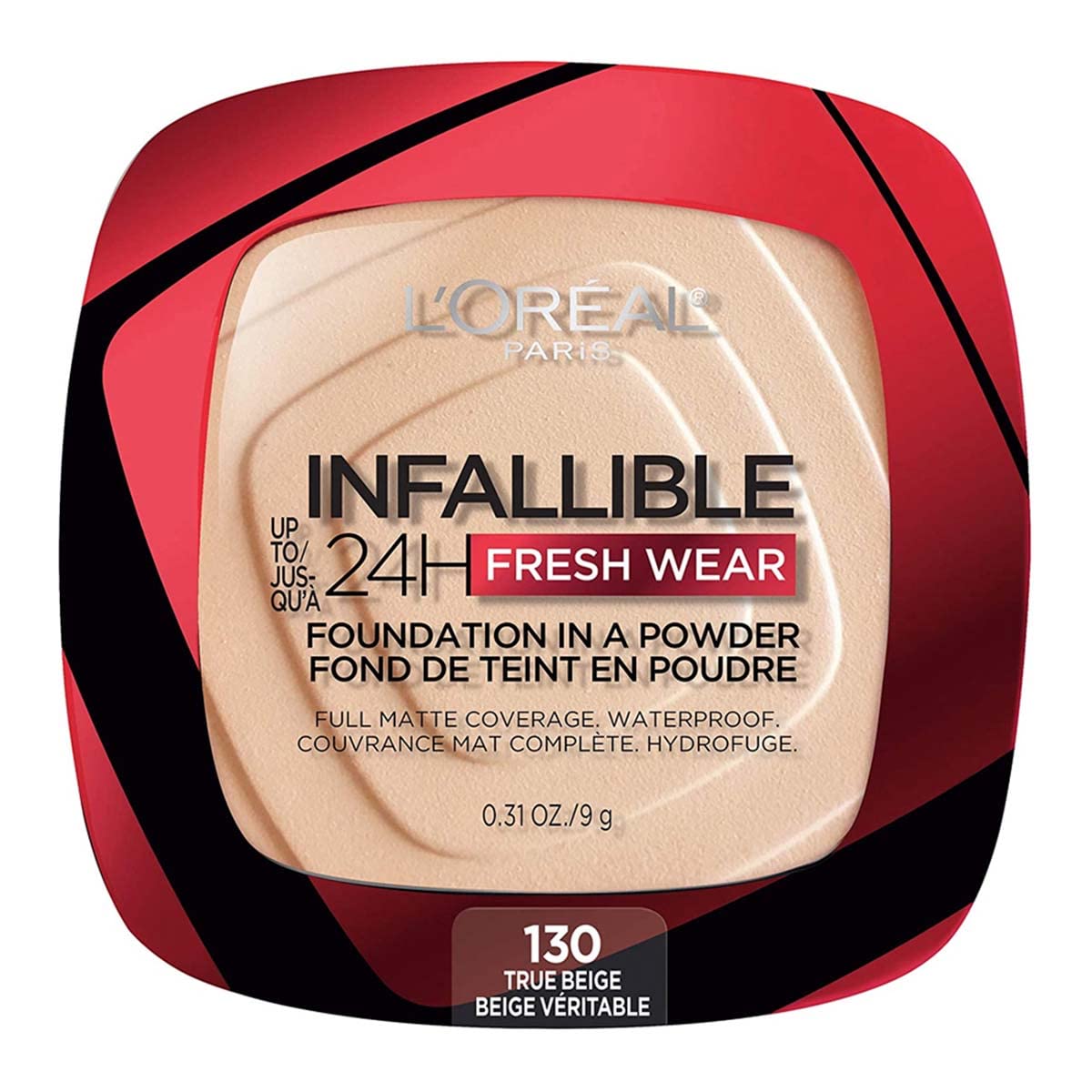 L´Oréal Paris, Base de maquillaje en polvo y líquida de larga duración, Infallible 24h Freshwear y 32h, Tono 130 True Beige y 125 Natural Beige, 9gr + 30ml
