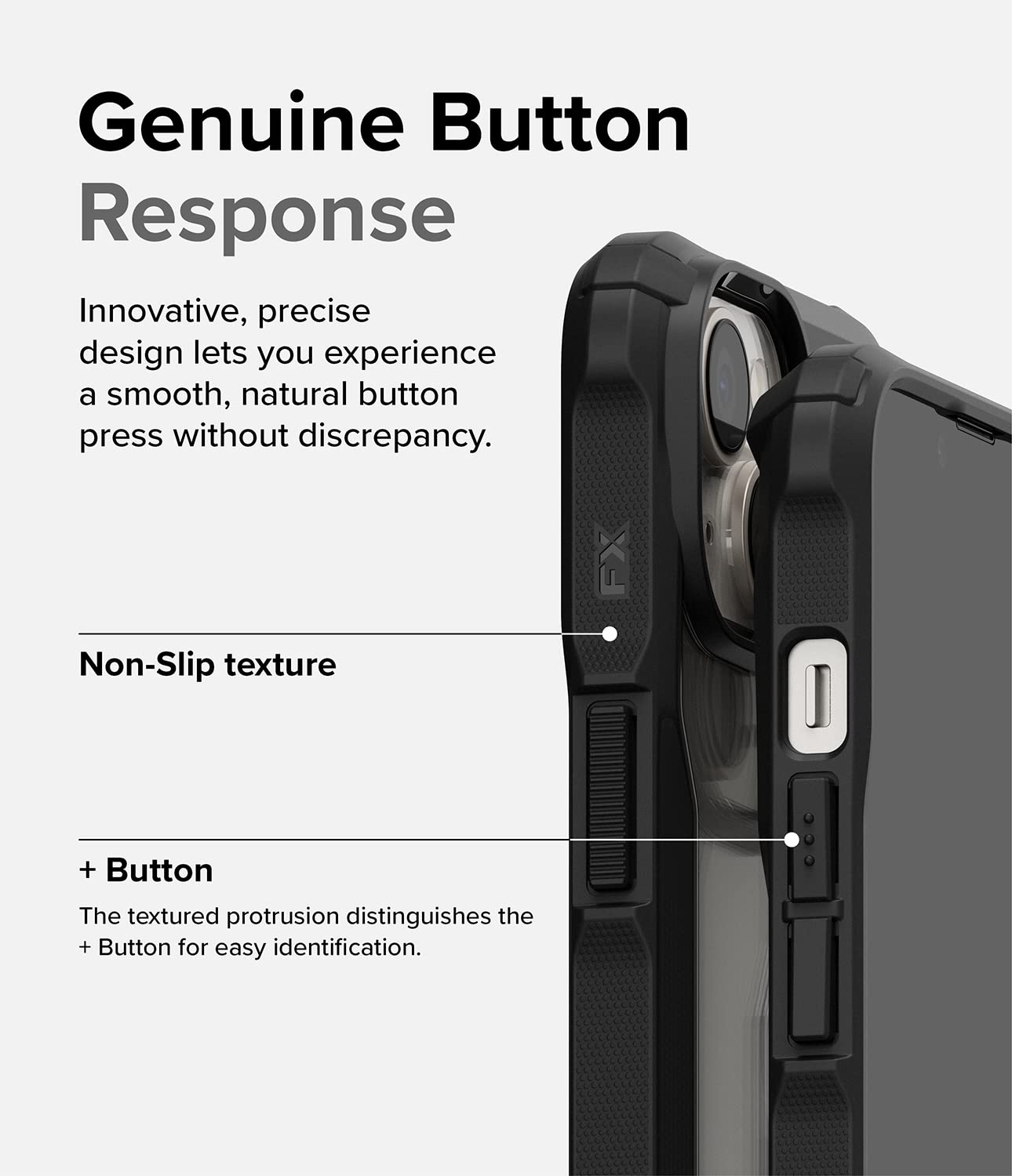 Funda iPhone 14 Plus Ringke Negra Parachoque Resistente y Sólida a Prueba de Choques