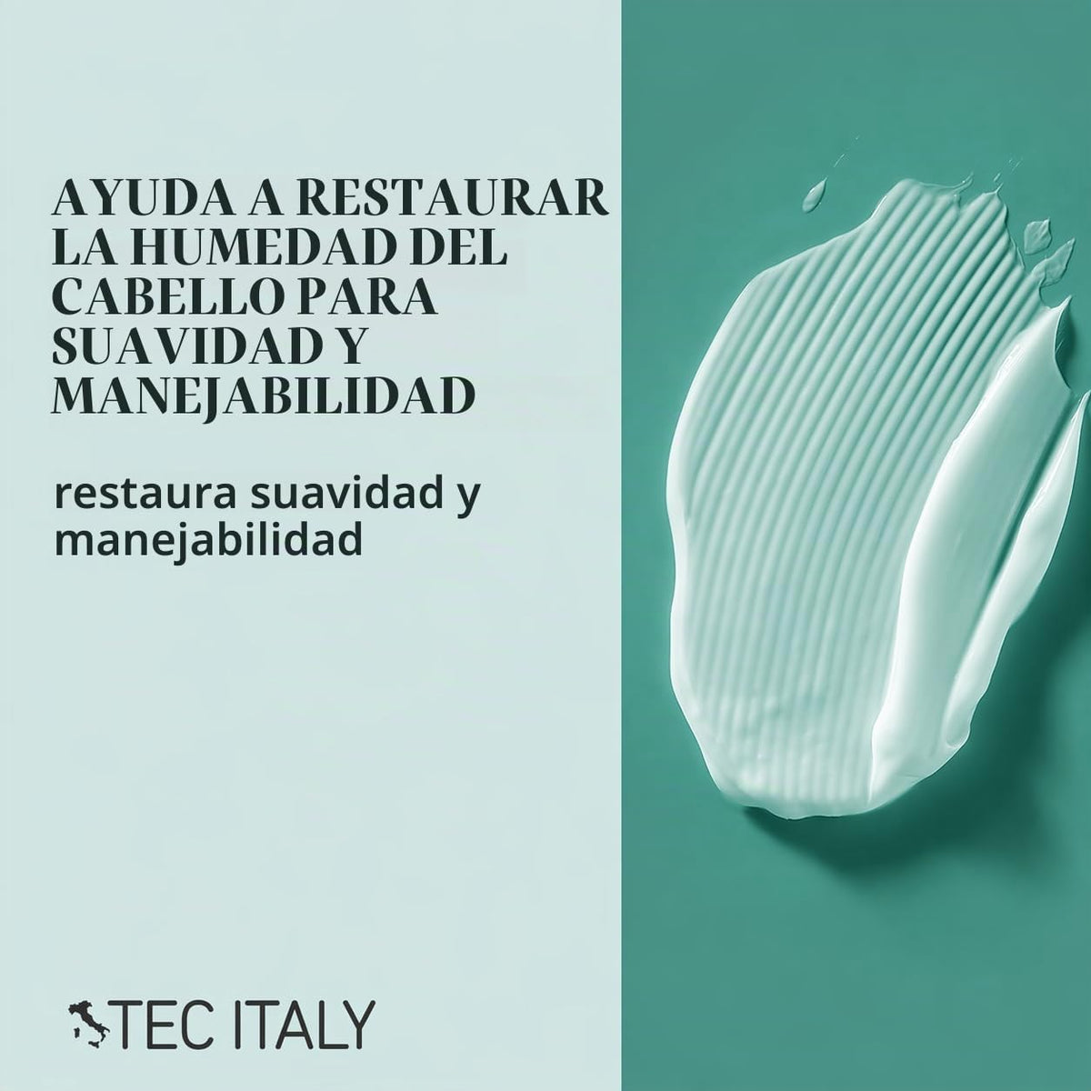 TEC ITALY Hi Moisturizing Shampoo Hidratante 300 ml | Limpieza Suave para Cabello Dañado y Reseco | Aporta Brillo y Máxima Suavidad | Libre de Sulfatos, Uso Diario Profesional