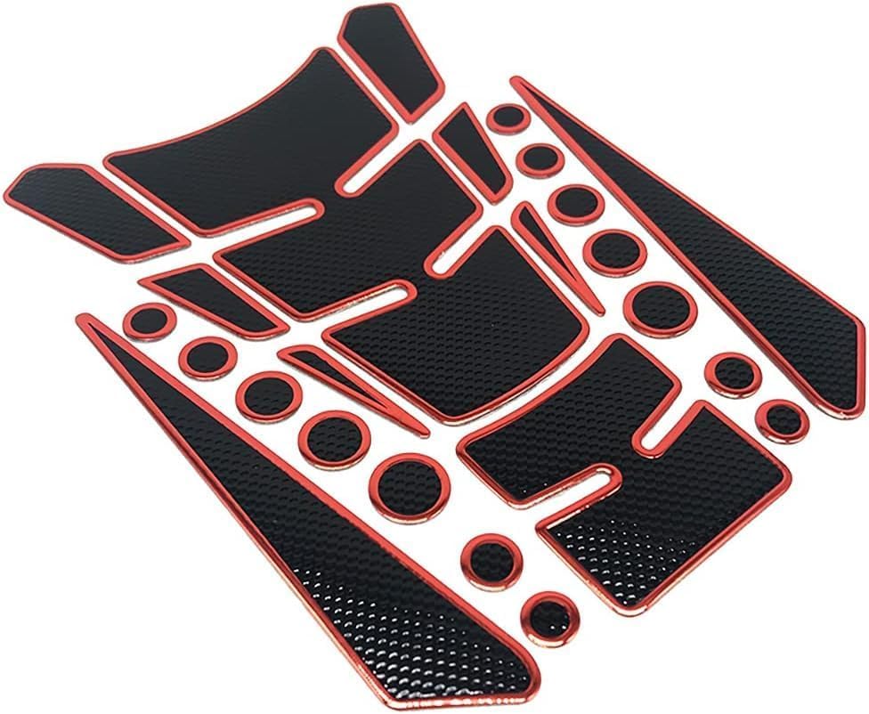 Protector de Gasolina para Moto VMINGO Rojo con Relieve