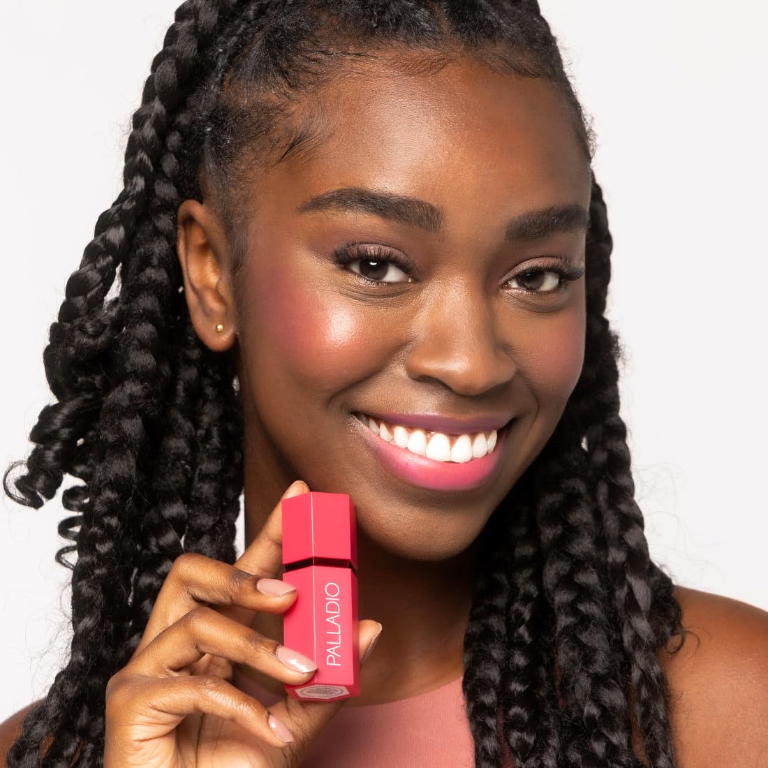Palladio Rubor Líquido para Mejillas y Labios 2 en 1 Maquillaje, Rubor Facial, Fórmula Liviana en Crema, Resistente a Manchas, Rubor Pigmentado de Larga Duración, Acabado Radiante,Deep Fuchsia