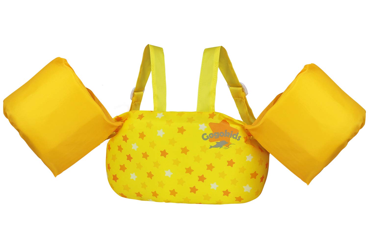 Gogokids Chaleco de natación para niños, flotadores para niñas y niños de 9-13-18-23 kg, flotadores de alberca con alas de Agua y Correa de Hombro para niños de 2-6 años