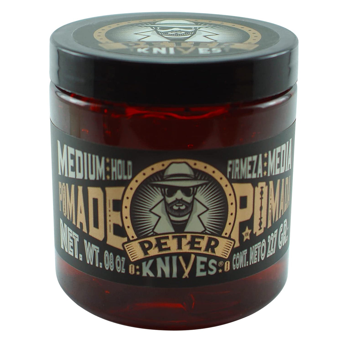 Peter Knives | Pomada Profesional anticaída para peinar cabello barba y bigote | 8 oz (227 gr)