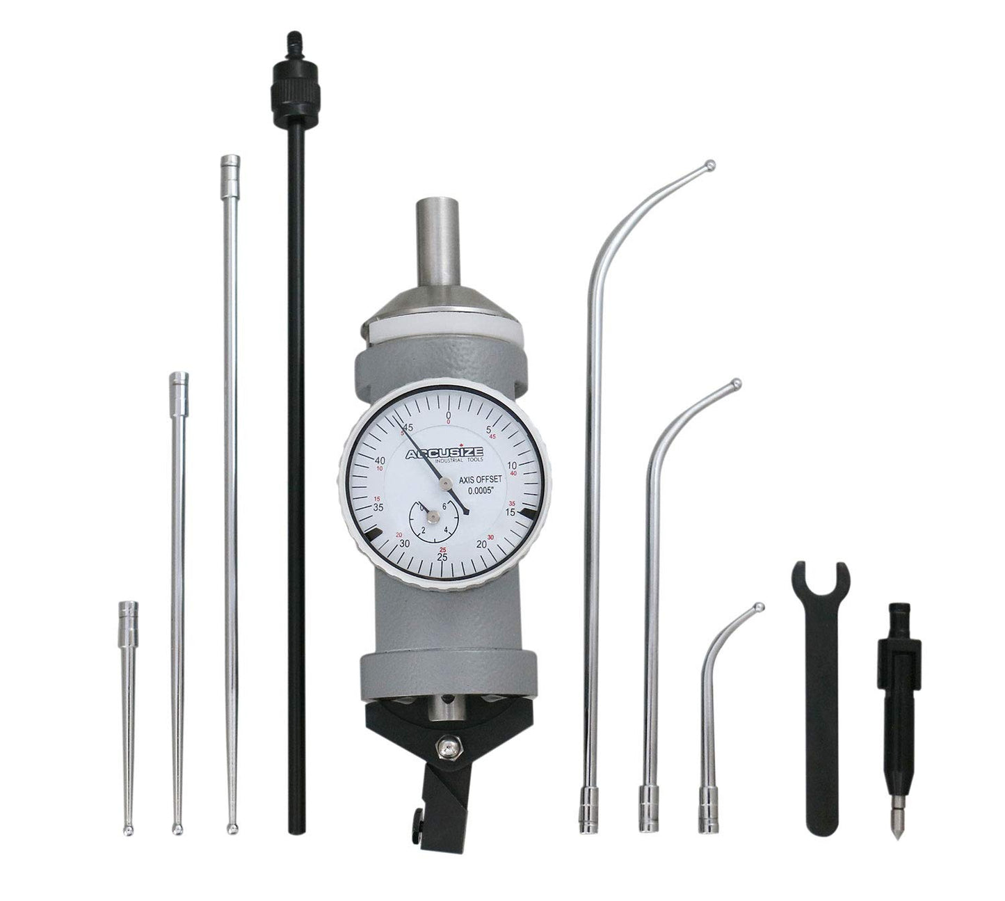 Indicador Coaxial Accusize Industrial Tools en Graduaciones 0-0.15 Pulgadas por 0.0005 Pulgadas para Centrado Coaxial