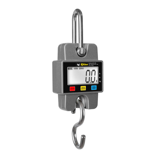 Báscula Digital RHINO Naranja Ideal para Uso Rudo 300 kg Lecturas Congeladas