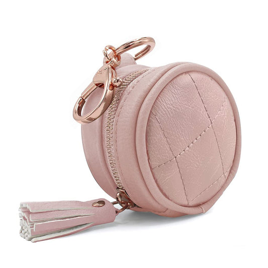 Itzy Ritzy - Funda para chupete con clip, incluye cierre para fijar fácilmente a una bolsa de pañales o bolso, mide 2.5 pulgadas de diámetro y soporta 2 chupetes (rubor)