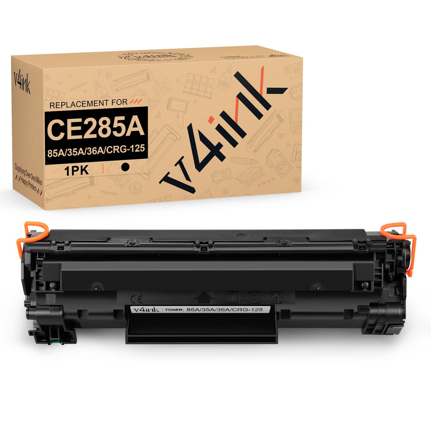 Cartuchos de Tóner v4ink Negro Alto Rendimiento Compatibles para HP y Canon