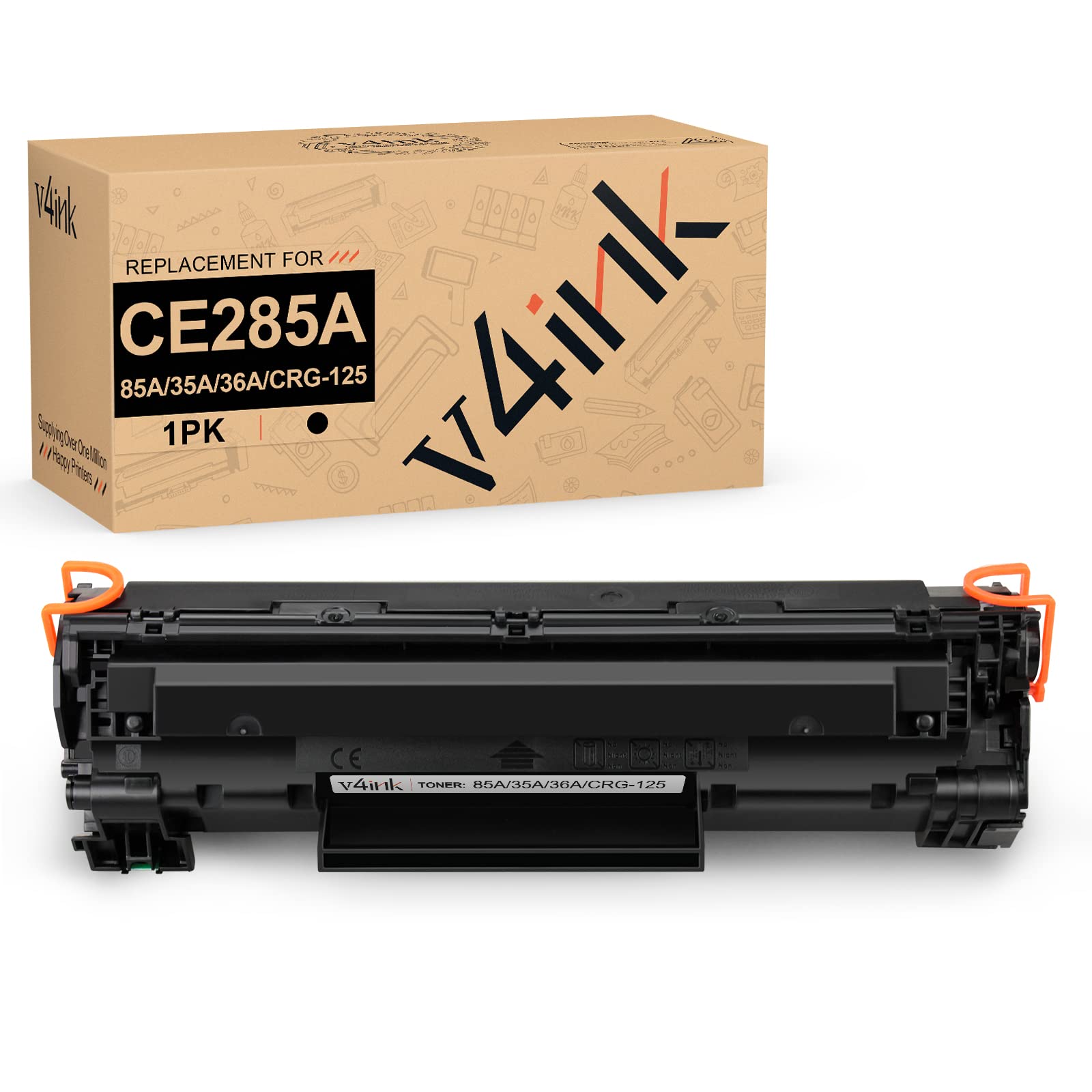 Cartuchos de Tóner v4ink Negro Alto Rendimiento Compatibles para HP y Canon