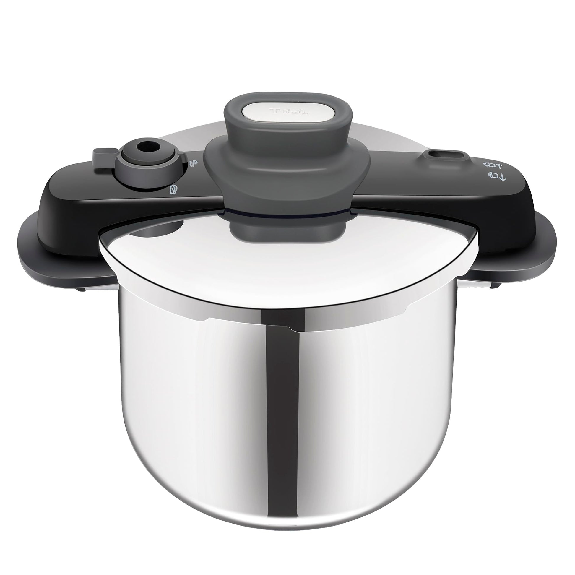 Olla de Presión T-fal Acero Inoxidable 8 Litros con Seguridad Mejorada