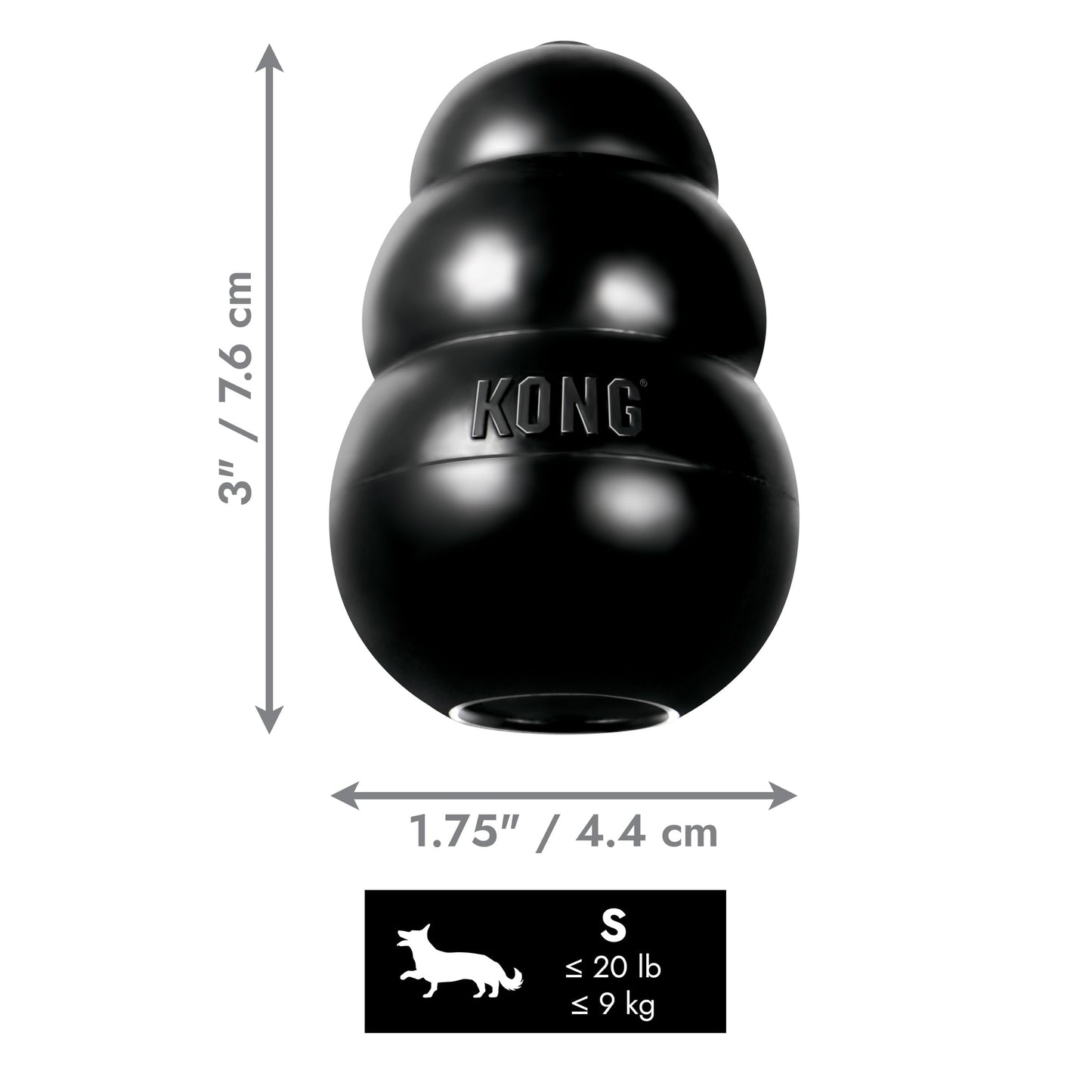 KONG Extreme Juguete para Perro, negro