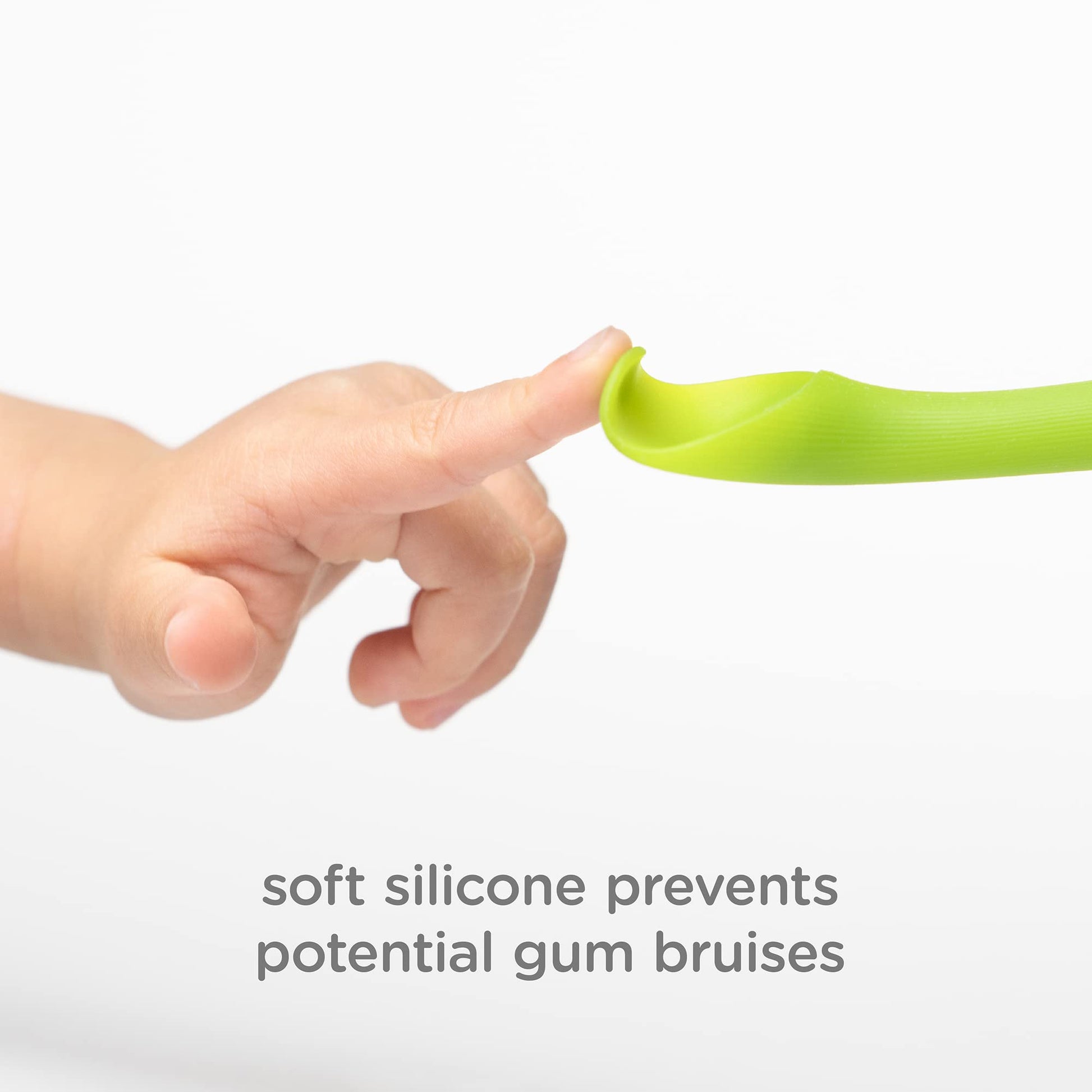 Cuchara de Alimentación Olababy Silicona Suave con Punta LED para Padres