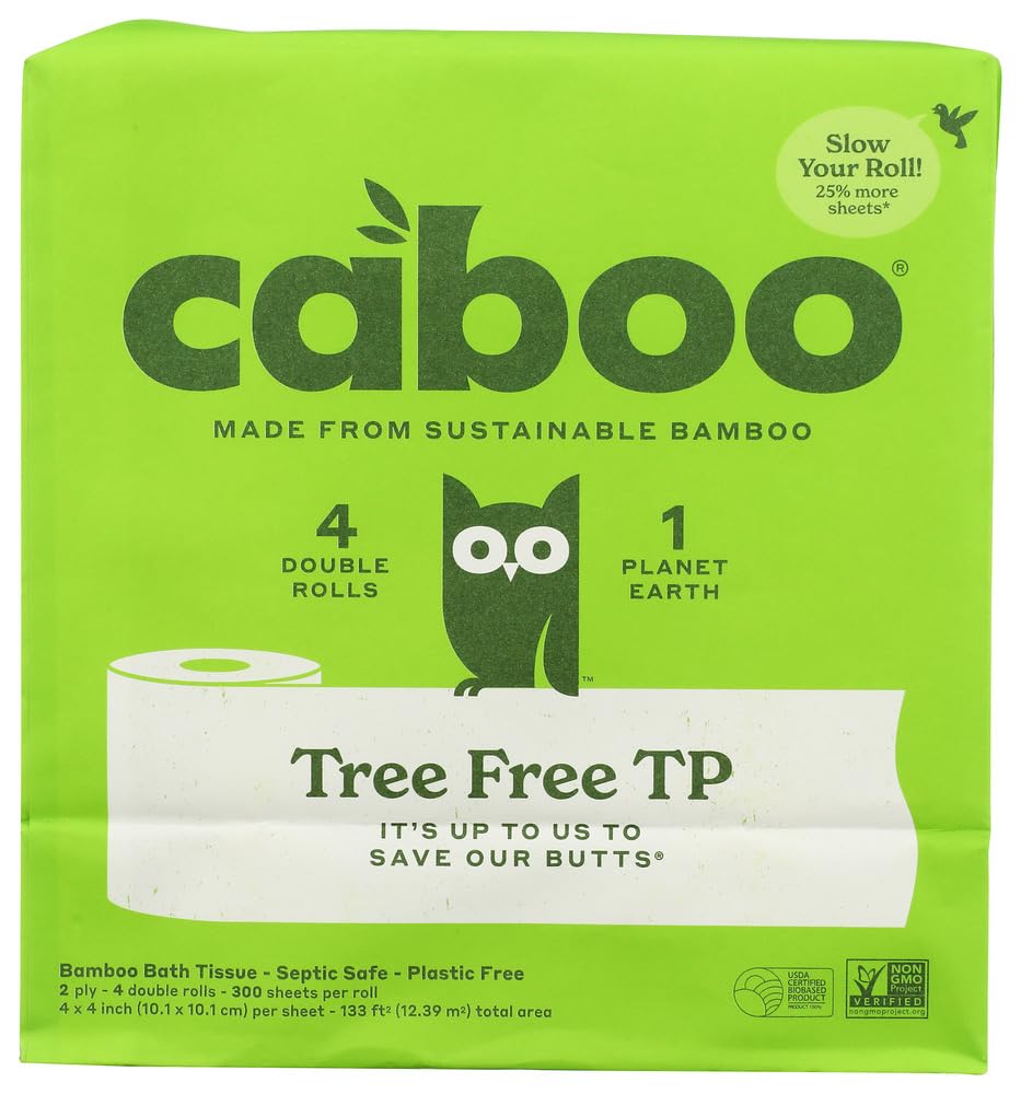 Papel Higiénico Caboo Séptico Blanco 2 Capas de Disolución Rápida