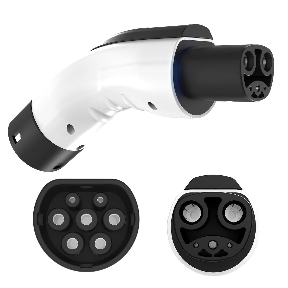 Adaptador EV LMDAYEYU Blanco, Conversor de Carga Portátil y Eficiente para NACS