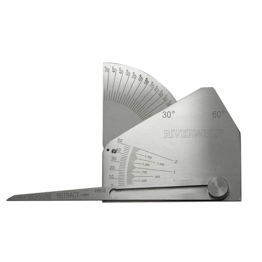 Calibrador de Soldadura RIVERWELD Skew-T Vertical Inspección de Ángulo