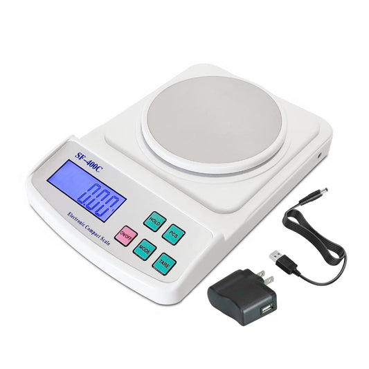 Eosphorus Báscula Electrónica Portátil Ciencia Báscula de Pesaje Balanza Digital Laboratorio Química Báscula Analítica Precisión 0,01 g - Onzas y Gramos