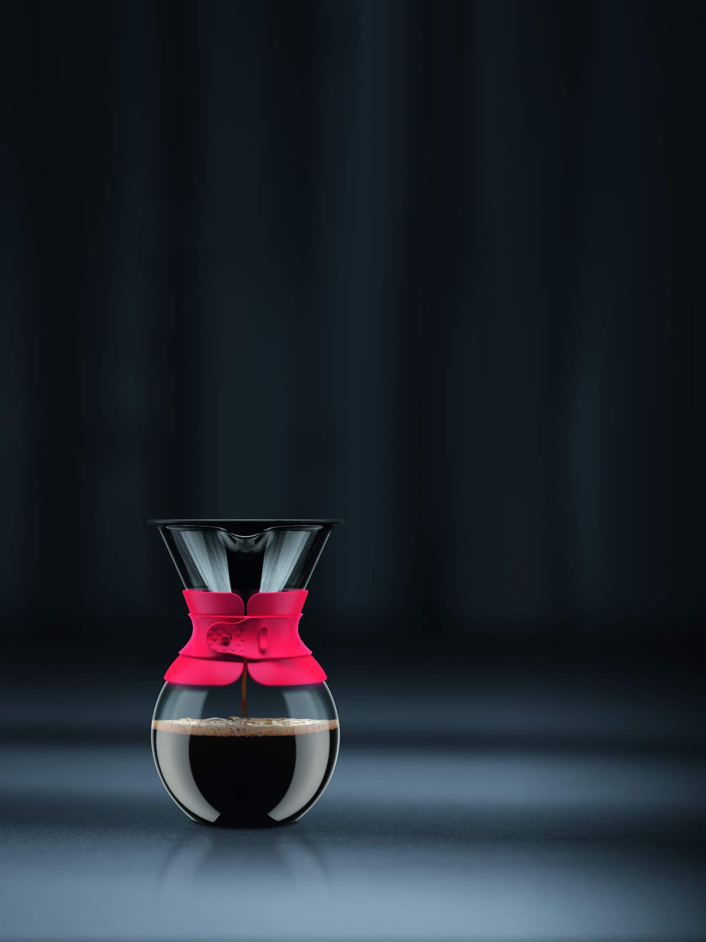 Bodum Pour Over Coffee Maker with Borosilicate Glass Carafe and Stainless Steel Permanent Filter