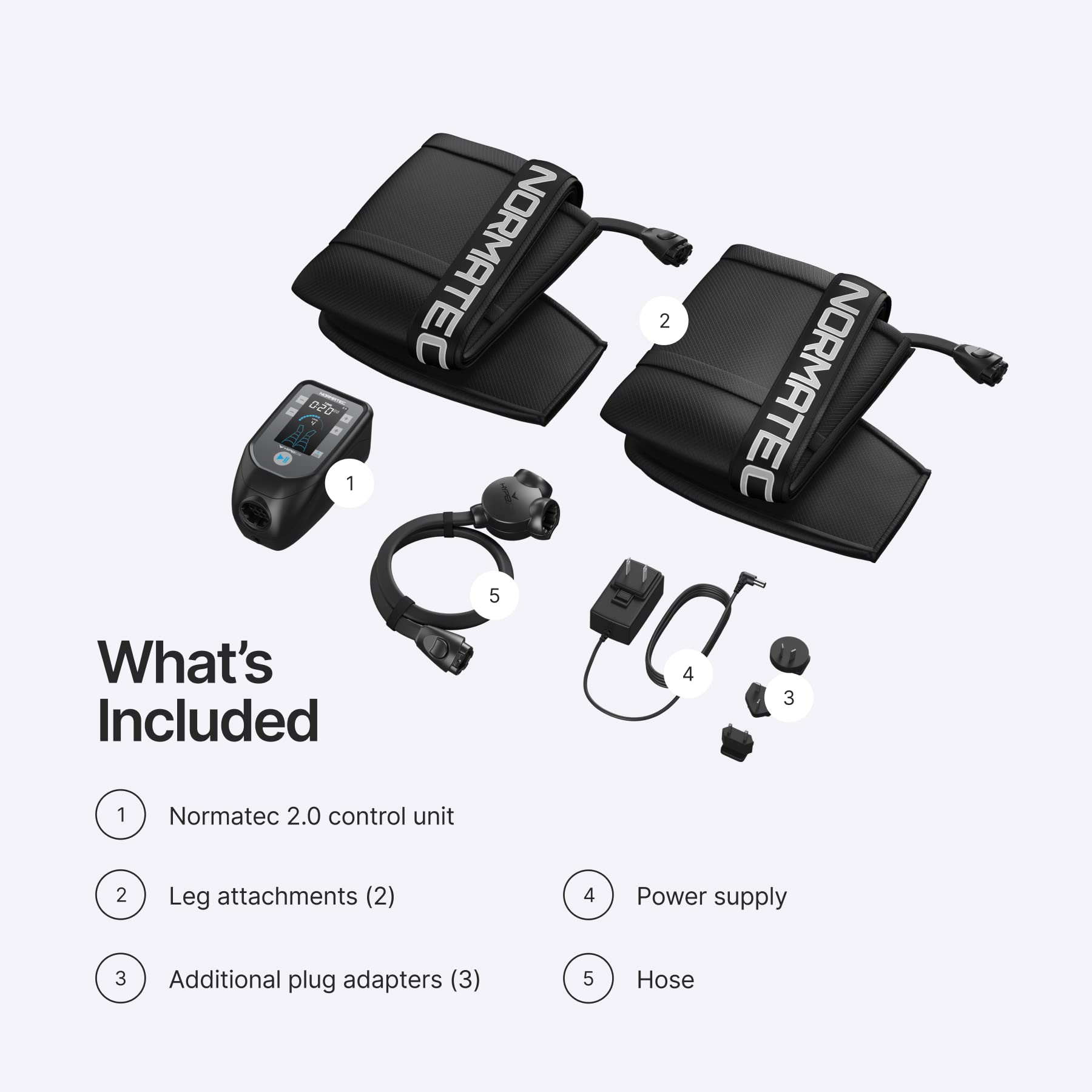 Sistema de Recuperación NormaTec Pulse 2.0 para Piernas Tamaño Estándar con Masaje de Compresión Dinámica para Atletas