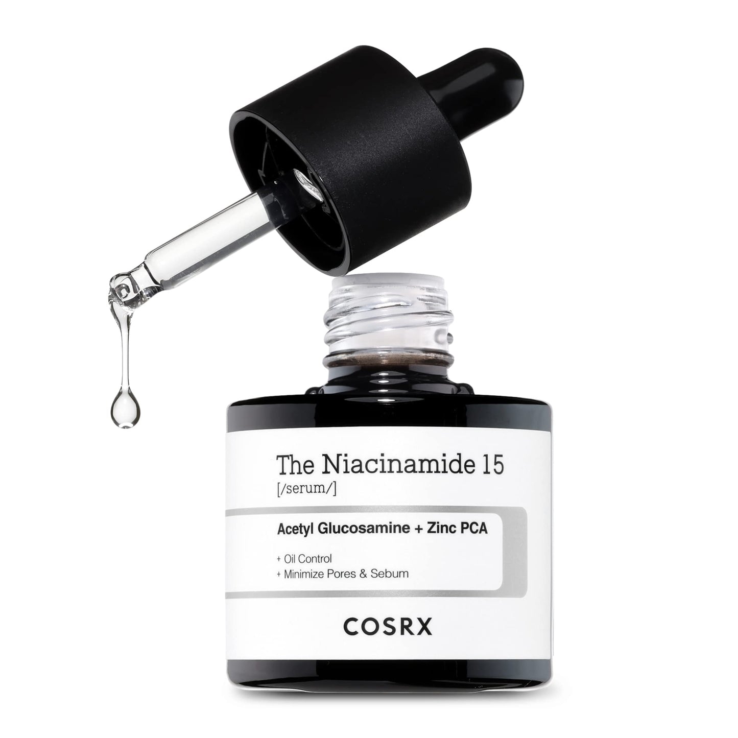 COSRX Niacinamide 15% Face Serum with Zinc 1%, Minimizing Pores & Sebums, Blemish Treatments for Discoloration, Dark Spots, Enlarged Pores, Anti-aging, 0.67 fl.oz / 20 ml, Animal Testing-Free, Artificial Fragrance-Free, Parabens-Free