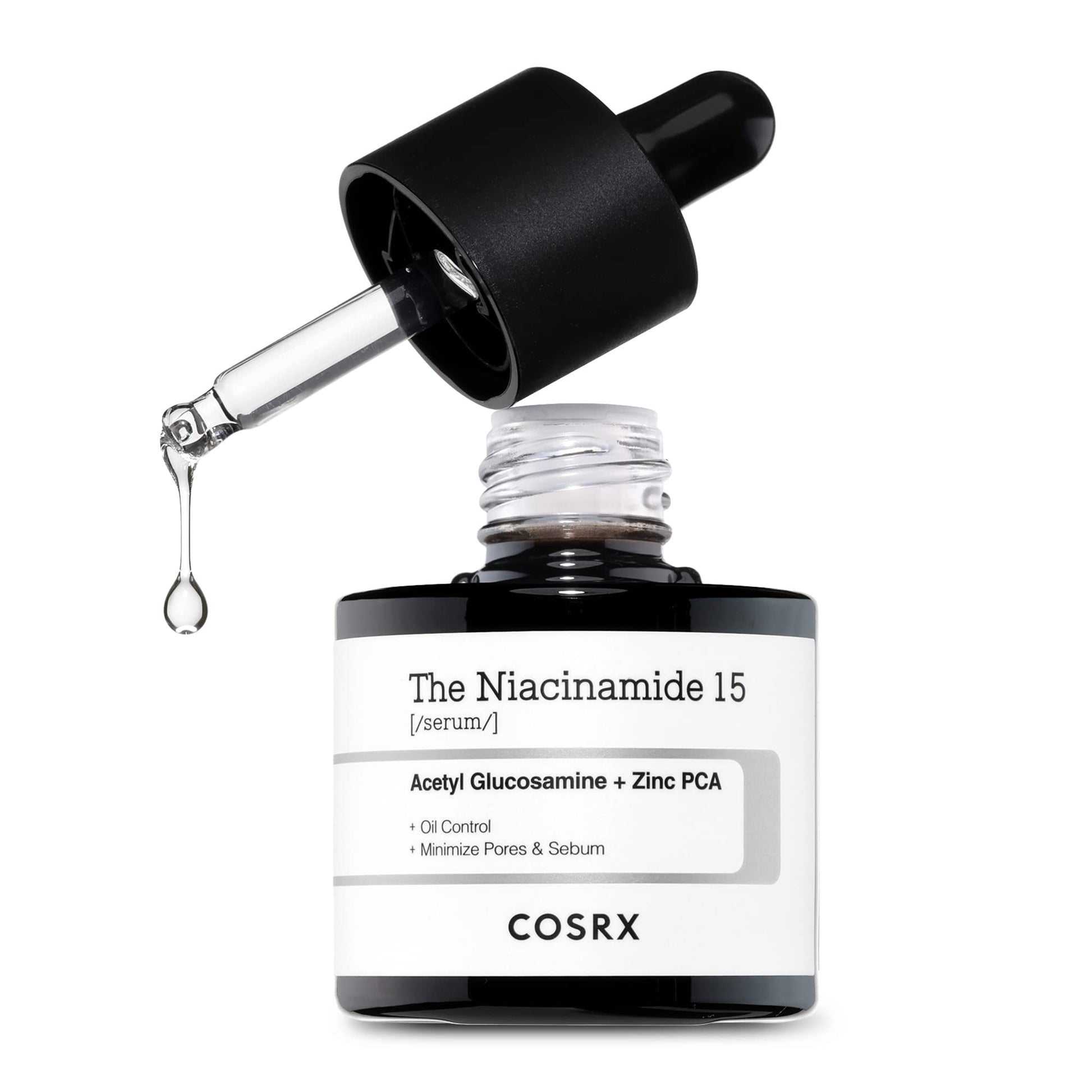 COSRX Niacinamide 15% Face Serum with Zinc 1%, Minimizing Pores & Sebums, Blemish Treatments for Discoloration, Dark Spots, Enlarged Pores, Anti-aging, 0.67 fl.oz / 20 ml, Animal Testing-Free, Artificial Fragrance-Free, Parabens-Free