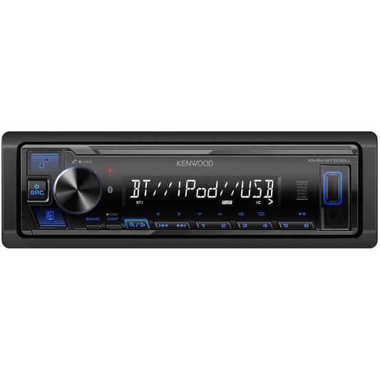 Receptor de Coche Kenwood Bluetooth Azul con Conexión de Teléfono Dual y Entrada USB Frontal