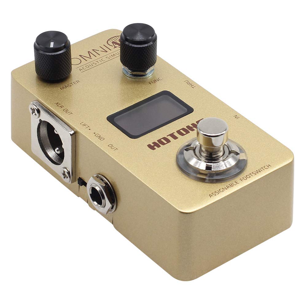 Hotone Omni AC Simulación Guitarra Pedal de efectos de bajo