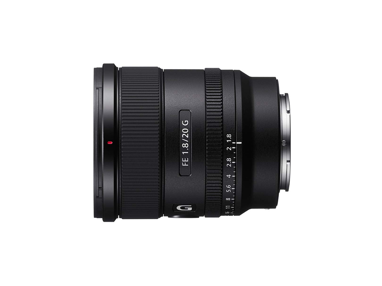 Sony Lente G™ Angular Fijo 20mm F1.8 Montura E Full Frame - FE SEL20F18G