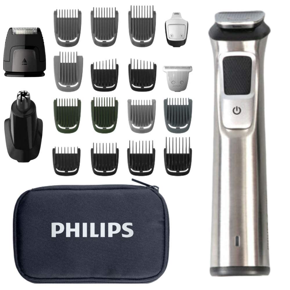 Kit de Aseo Philips Norelco Multigroom Inoxidable con Recortadora para Hombre