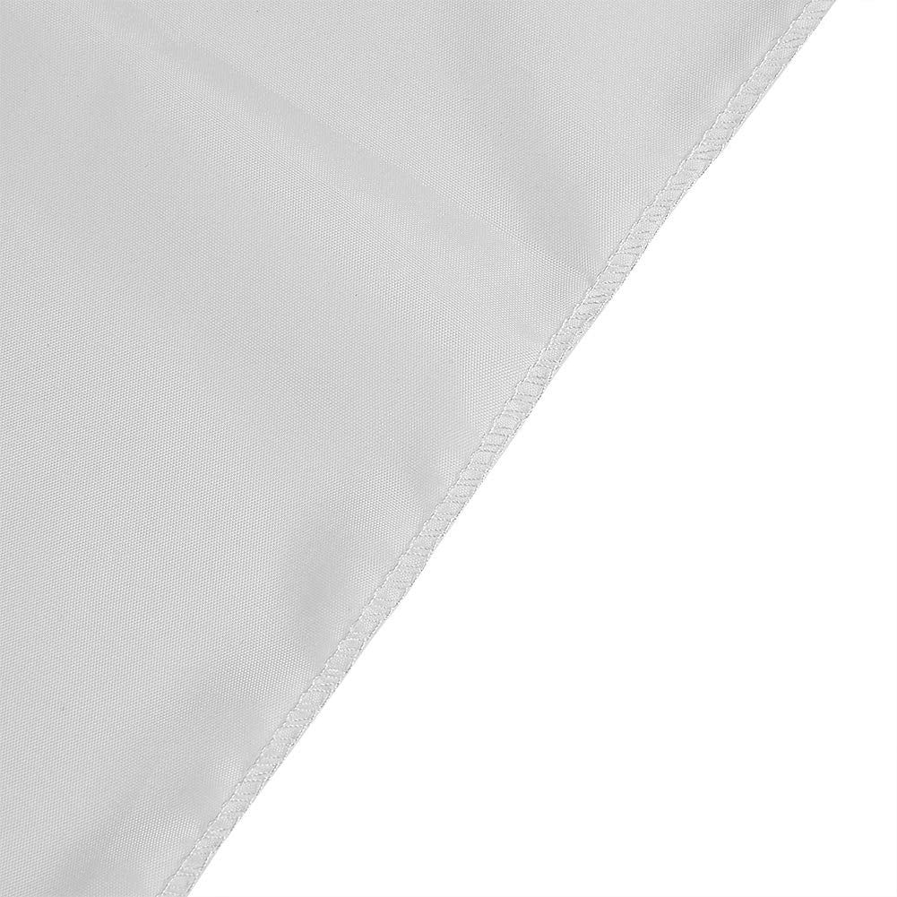 Zopsc Pantalla de proyección portátil de 60-120 Pulgadas 16: 9 Tela de poliéster sintética Blanca Cortina Plegable, antirreflectante(120 Pulgadas)