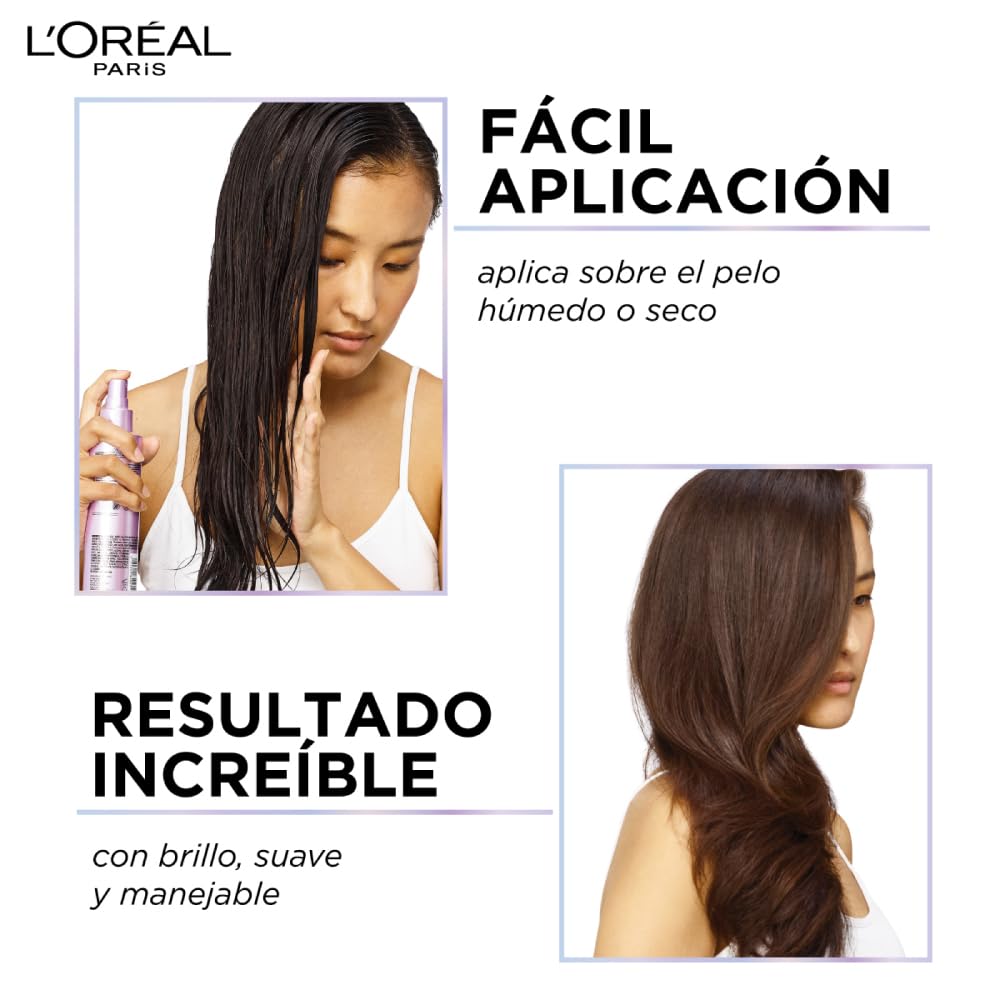 L’Oréal Paris Tratamiento con almendra y almizcle Ever Pure 21 in 1, tiene 21 beneficios en un producto, para todo tipo de pelo teñido, sin Sulfatos, 200ml