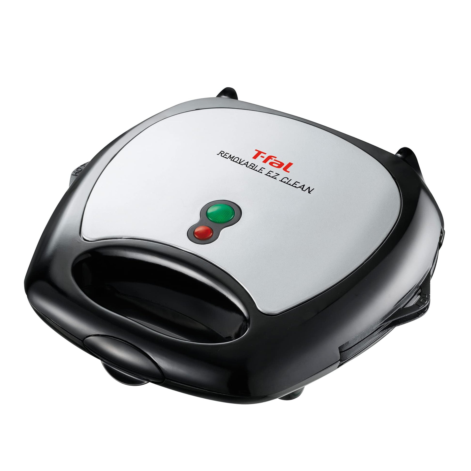 Sandwichera y Wafflera T-fal Negro Plateado 2 en 1 con Placas Antiadherentes Removibles Seguridad Lavavajillas