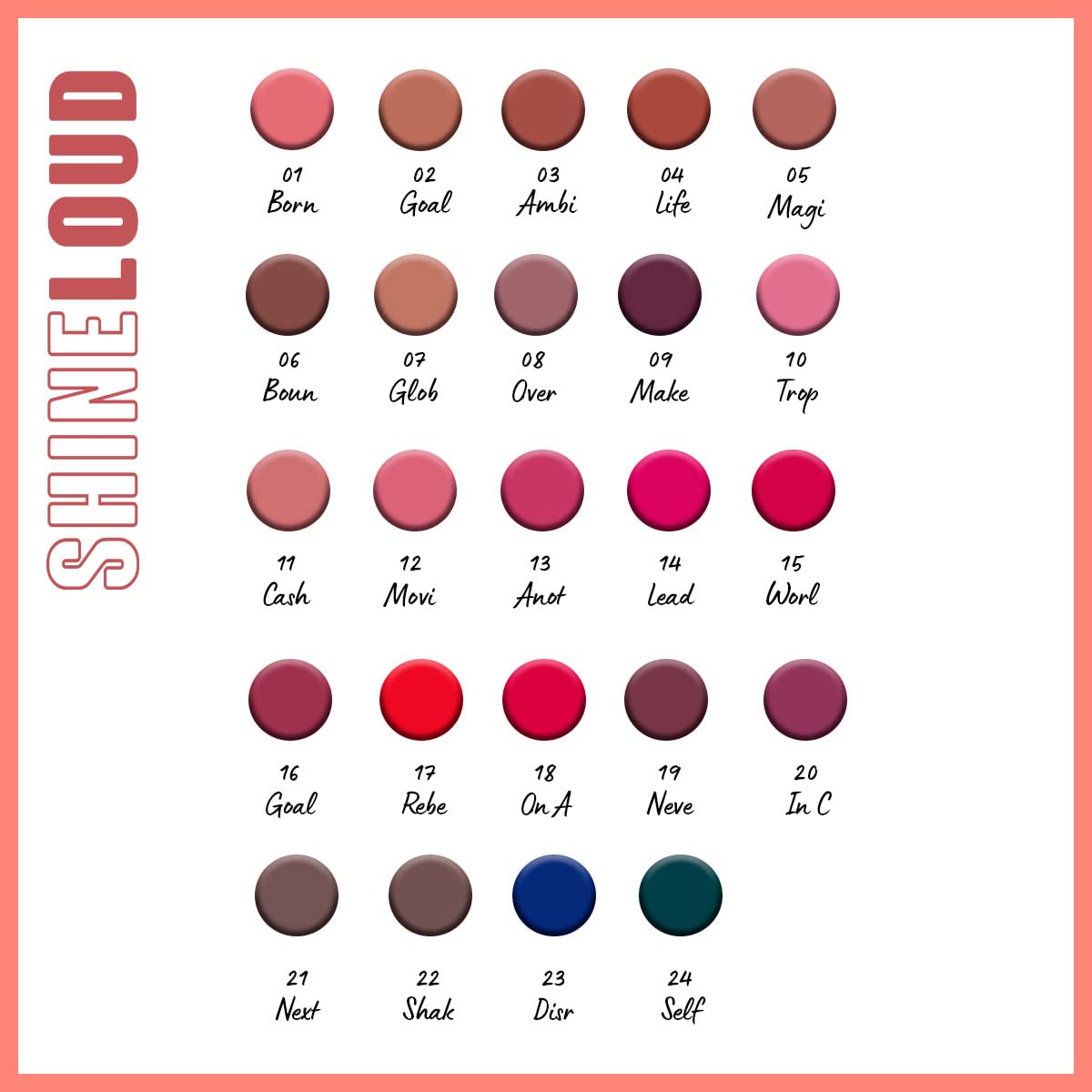 NYX Professional Makeup, Shine Loud, Labial Líquido Larga Duración, Self