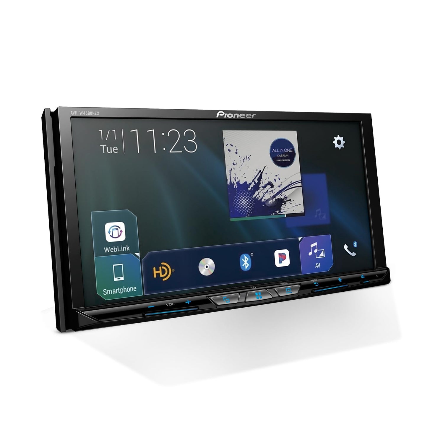 PIONEER - Espejo inalámbrico Doble DIN para Android Auto, Receptor de DVD