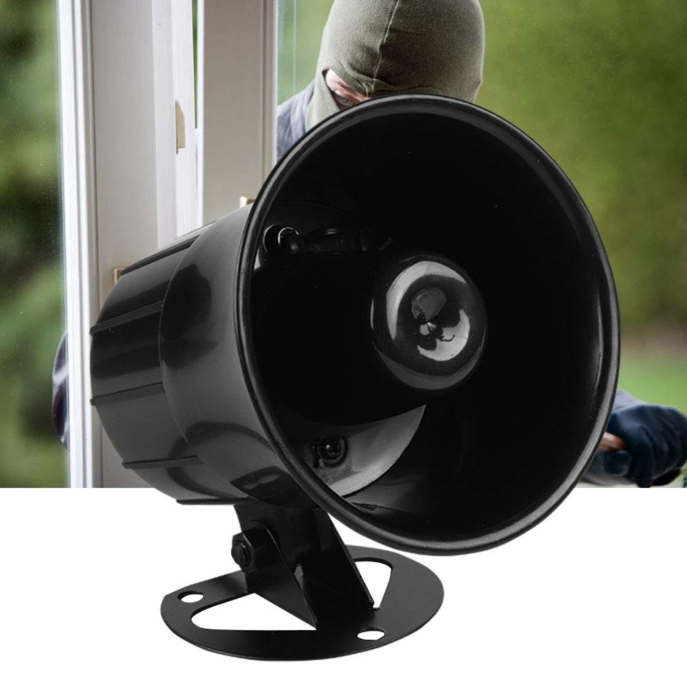 Sirena de Alarma 110 dB con Cable DC 12V para Protección de Seguridad en Hogar y Aire Libre