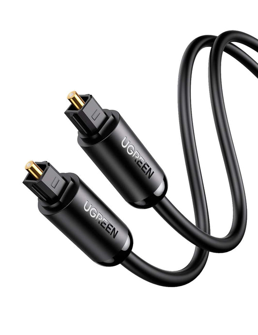 Cable Óptico UGREEN Negro Toslink SPDIF 3 m Audio Digital Dolby y DTS