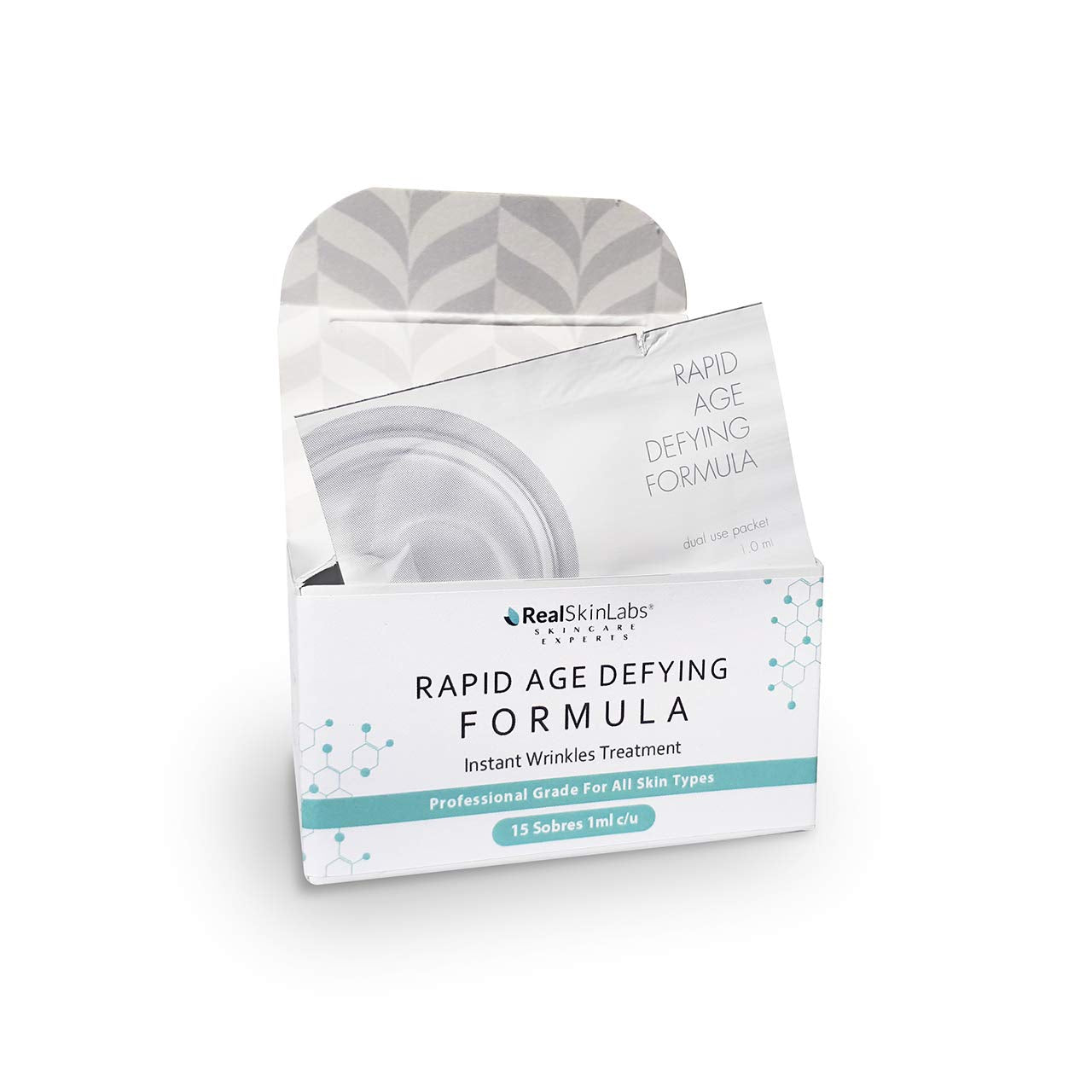 Rapid Age Defying Formula con Pantenol y Vitamina C/ ¡Reduce drásticamente las bolsas de los ojos, arrugas, líneas de expresión y la hinchazón AL INSTANTE!, además brinda suavidad a tu piel con cada aplicación gracias a la combinación de péptidos que logr