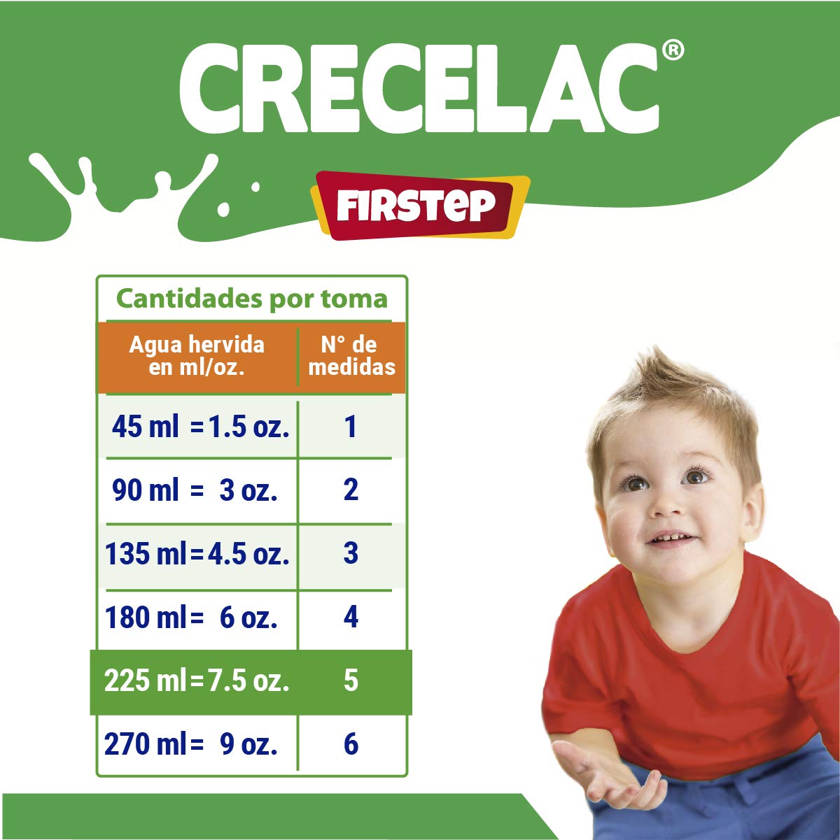 Fórmula Crecelac Firstep 1-3 Años (800gr)